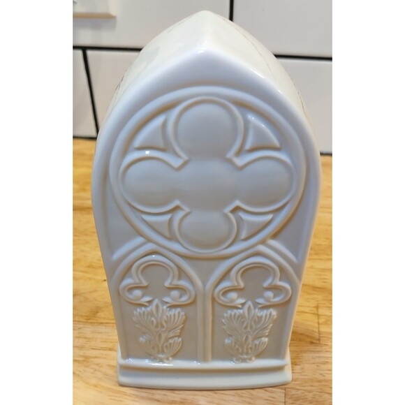 LENOX FLEUR DE LIS COLLECTION PLATINUM MANTLE CLOCK-Works! - Picture 2 of 10